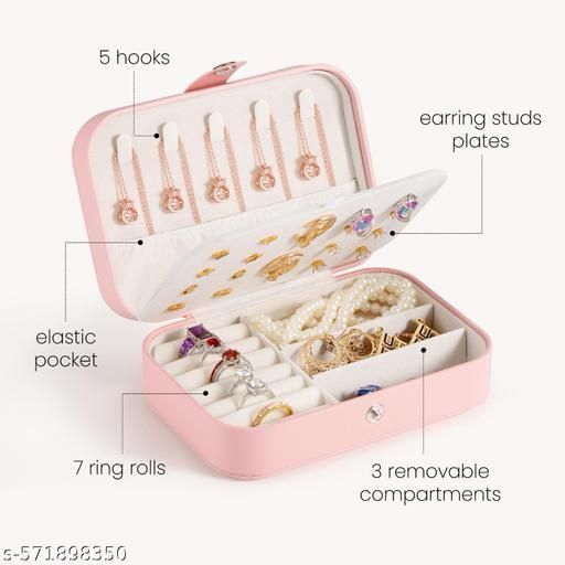 Elegant Portable Jewelry Organizer Box