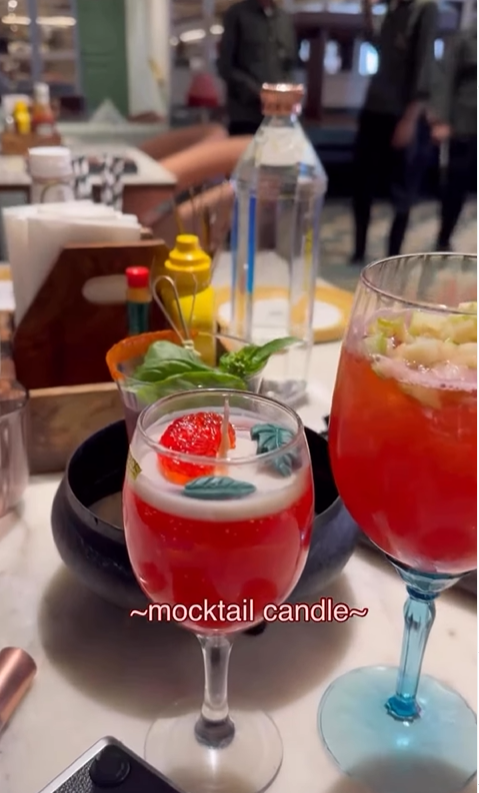 Mocktail Candle | Handcrafted Soy Wax Drink-Inspired Candle | Eco-Friendly Home & Party Décor