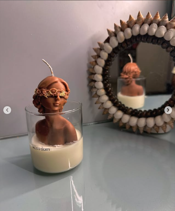 Lady in a Jar | Handcrafted Soy Wax Scented Candle in Glass | Eco-Friendly Home Décor