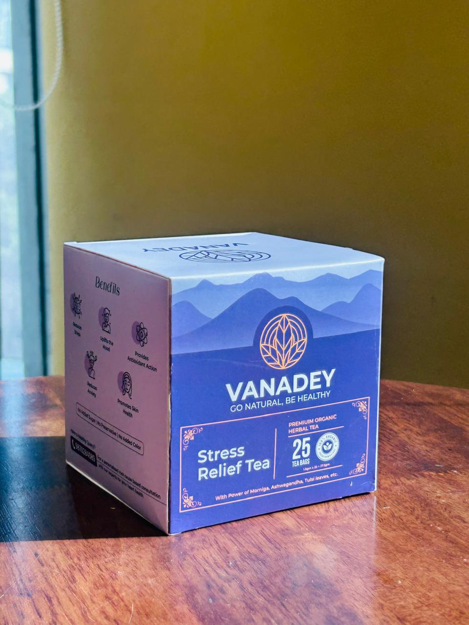 Stress Relief Herbal Tea - Natural Blend for Managing Stress & Anxiety