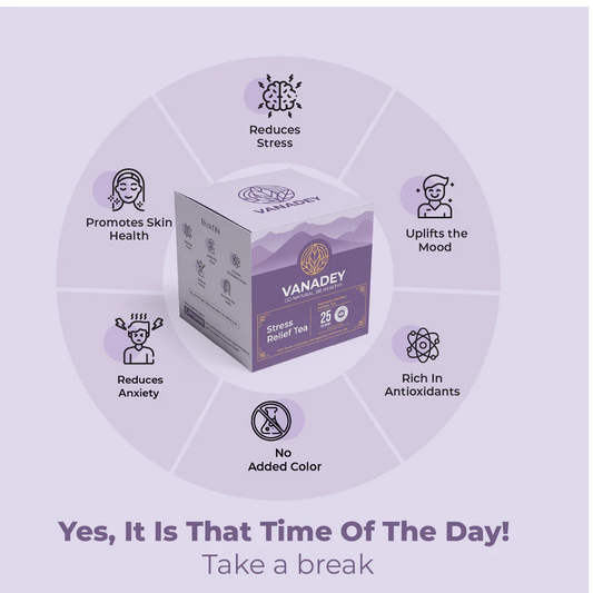 Stress Relief Herbal Tea - Natural Blend for Managing Stress & Anxiety